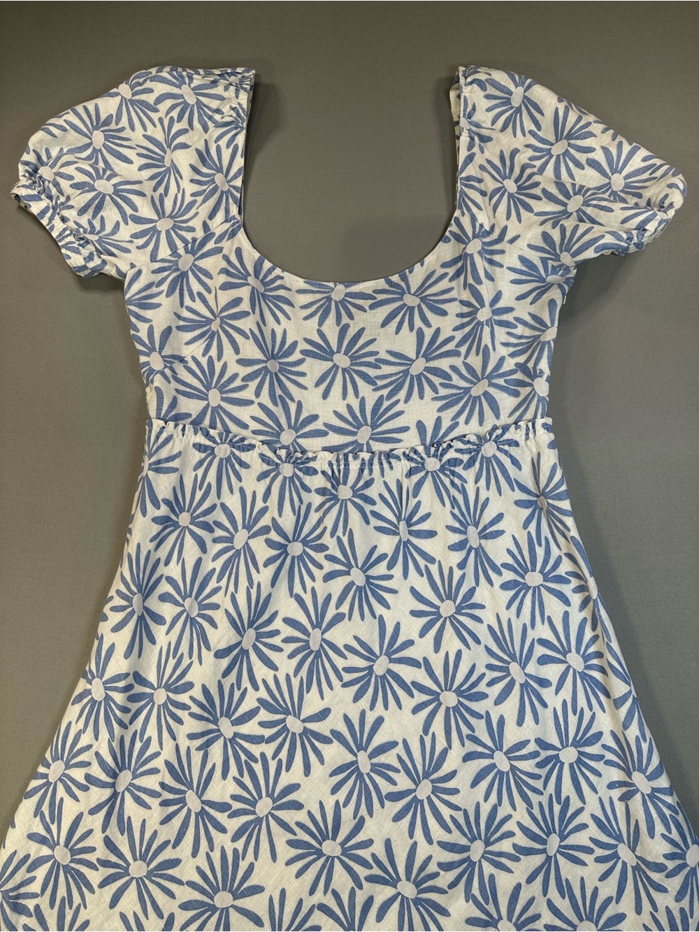 Polo Ralph Lauren Kai Linen Midi Dress, Blue Daisy Floral Print - Womens 14 - Picture 5 of 16